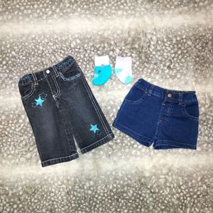 1 pair Jean's, 1 shorts